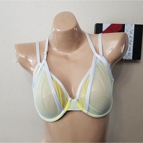 34D Victoria's Secret Yellow Unlined Bra - Picture 1 of 5